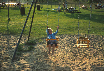 35mm Slides Transfer, 35mm Slide Caputed, 35mm Slides Restored, Girl Swinging